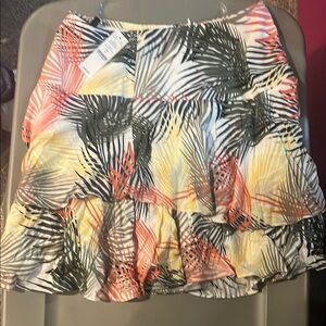 Tropical Print Skirt